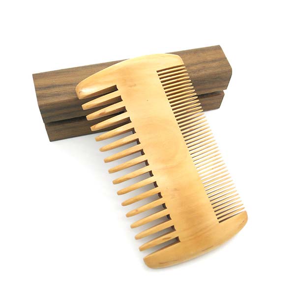 handmade wooden beard combs